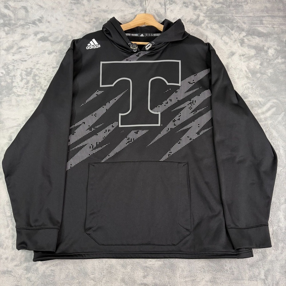 Tennessee Volunteers Pullover Hoodie Mens XL Black NCAA Football Adidas